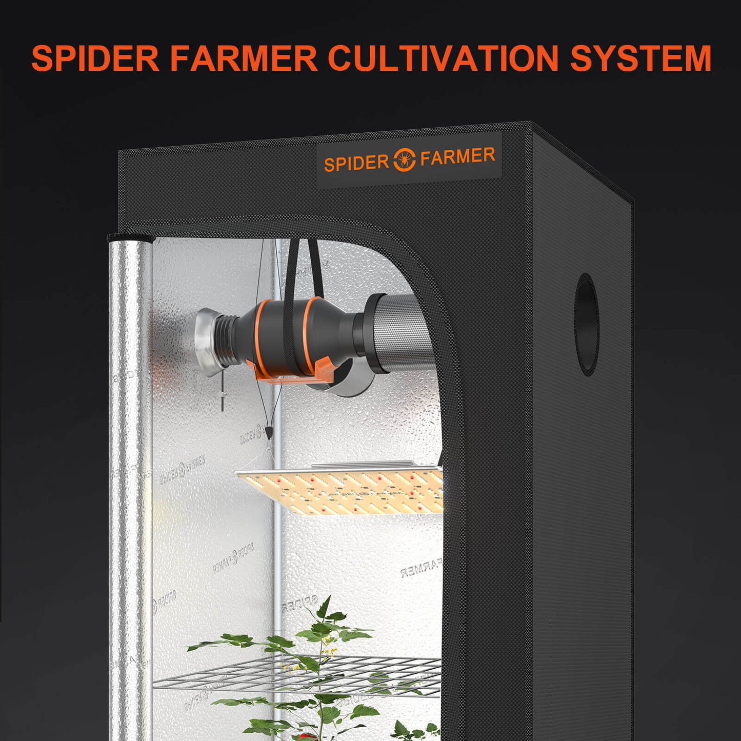 Grow Light Spider Farmer®SF1000 - 100W LED Full Spectrum with Dimmer Knob